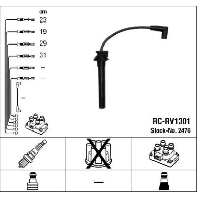RC-RV1301 NGK - Zündkabelsatz 2476 RC-RV1301 NGK - Zündkabelsatz 2476