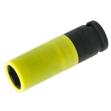 SW-Stahl Radmutterneinsatz 19 mm - 1/2Z schlagfest, Kunststoffgekapselt 07872L SW-Stahl Radmutterneinsatz 19 mm - 1/2Z schlagfest, Kunststoffgekapselt 07872L