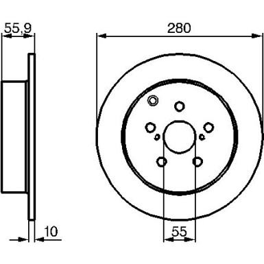Bremsscheibe HA 0 986 479 242 Bremsscheibe HA 0 986 479 242