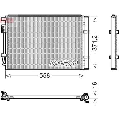 DENSO Kondensator, Klimaanlage DCN41015