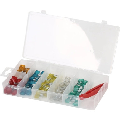 Satz Sicherungäw Mini, 121 Stück: 5A, 10A, 15A, 20A, 25A, 30A 03.1004