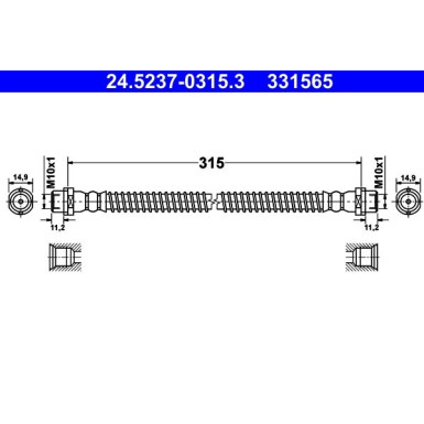 ATE Bremsschlauch 24.5237-0315.3