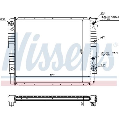 Wasserkühler PKW 65542A
