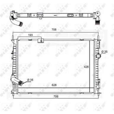 Kühler, Motorkühlung 58455 Kühler, Motorkühlung 58455