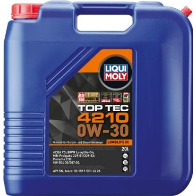 Liqui Moly Top Tec 4210 0W-30 20 l 21606 20L Kanister Kunststoff
