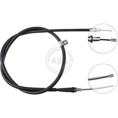 A.B.S. Handbremsseil Seilzug Festellbremse K14648 A.B.S. Handbremsseil Seilzug Festellbremse K14648