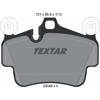 Bremsbelagsatz Porsche T./P. 911 (997) 04-/Cayman 04 2404901