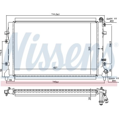 Wasserkühler PKW 65324