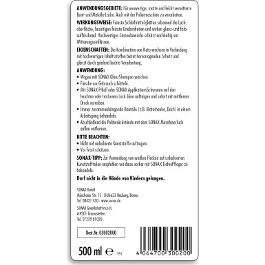 Sonax Autopolitur 500ml AutoPolitur 03002000
