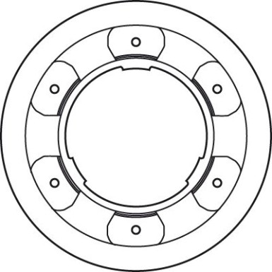 Bremsscheibe Iveco Vol. 06 TRW SINGLE DF4993S