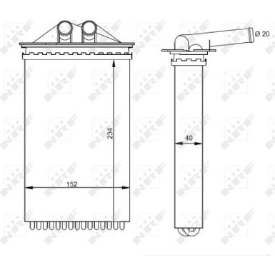 WÄRMETAUSCHER, INNENRAUMHEIZUNG NRF54331