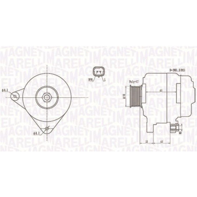 MAGNETI MARELLI Generator 063731959010 MAGNETI MARELLI Generator 063731959010
