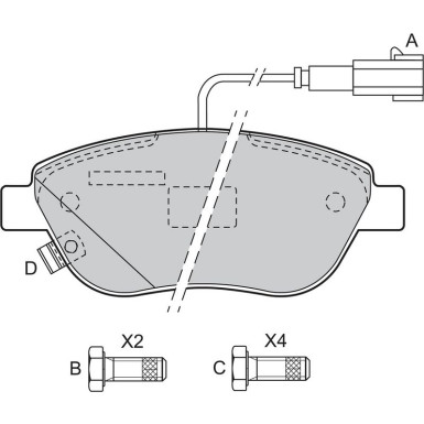 VALEO Bremsbeläge 598427