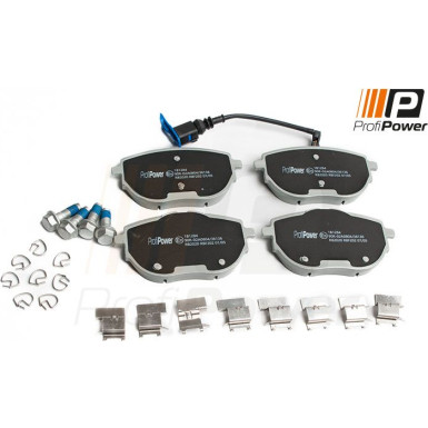 PROFIPOWER Bremsbelagsatz, Scheibenbremse 1B1284 PROFIPOWER Bremsbelagsatz, Scheibenbremse 1B1284