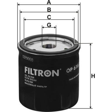 FILTRON Ölfilter OP 616/3 FILTRON Ölfilter OP 616/3