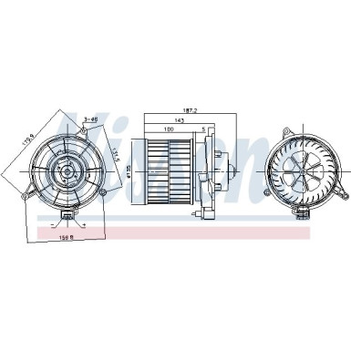 Innenraumgebläse Ford Fiesta V 01 87312 Innenraumgebläse Ford Fiesta V 01 87312