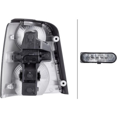 HECKLEUCHTE R 12 V HELLA VW TOURAN 03-10 2SK 009 477-101