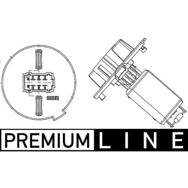 Widerstand, Innenraumgebläse BEHR Premium Line ABR 57 000P