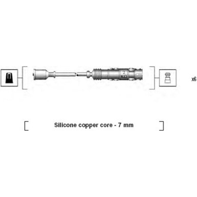 MAGNETI MARELLI Zündleitungssatz 941455010942