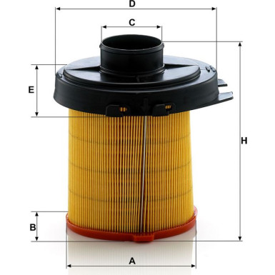 Mann & Hummel Luftfilter PKW CITROEN,FIAT,PEUGEOT C 1468