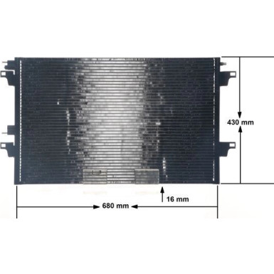 Kondensator, Klimaanlage BEHR AC 355 000S