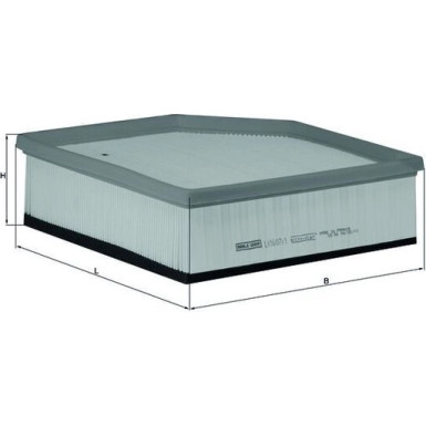 MAHLE Luftfilter LX 1607/1