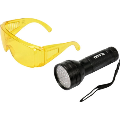 Satz Taschenlampe Uv 51 Led Und Gläser YT-08581