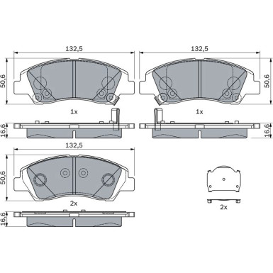 Bremsbelag HYUNDAI i10 13 0 986 494 760 Bremsbelag HYUNDAI i10 13 0 986 494 760