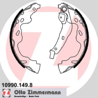 ZIMMERMANN Bremsbacken 10990.149.8