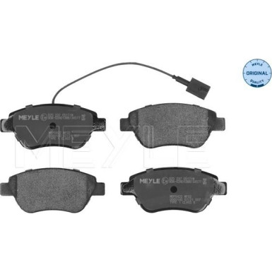 Bremsbelagsatz Fiat S. 500/Doblo/Fiorino/Idea/Qubo/Stilo 01- Mit Sensor MEYLE-ORIGINAL: True to OE 025 237 0517/W