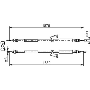 Handbremsseil 1987477202 Handbremsseil 1987477202