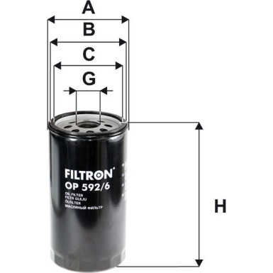 FILTRON Ölfilter OP 592/6 FILTRON Ölfilter OP 592/6