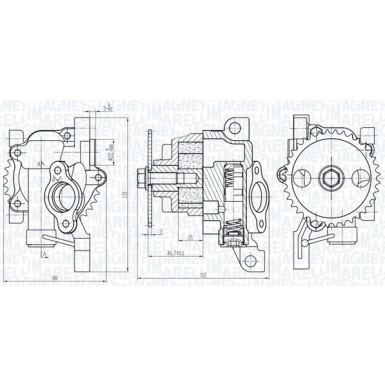 MAGNETI MARELLI Ölpumpe 351516000123 MAGNETI MARELLI Ölpumpe 351516000123
