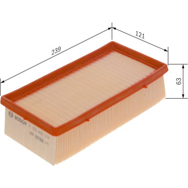 Luftfilter F 026 400 376 Luftfilter F 026 400 376
