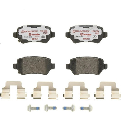 BREMBO Bremsklötze Xtra HA OPEL Astra, Corsa, Zafira 98-14 XTRA LINE P 59 038X BREMBO Bremsklötze Xtra HA OPEL Astra, Corsa, Zafira 98-14 XTRA LINE P 59 038X