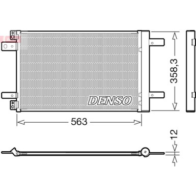 DENSO Kondensator, Klimaanlage DCN21032 DENSO Kondensator, Klimaanlage DCN21032