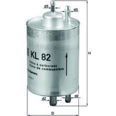 MAHLE Kraftstofffilter KL 82