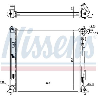 Wasserkühler PKW 606605 Wasserkühler PKW 606605