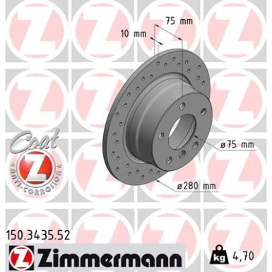 Bremsscheibe HA Sport 150.3435.52