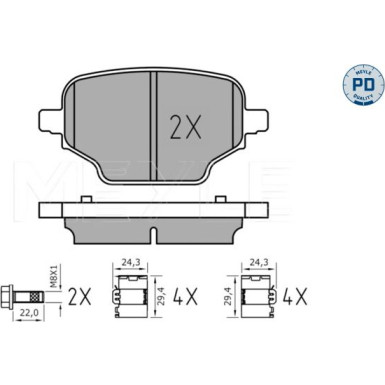 Bremsbelagsatz, Scheibenbremse 025 207 6417/PD Bremsbelagsatz, Scheibenbremse 025 207 6417/PD