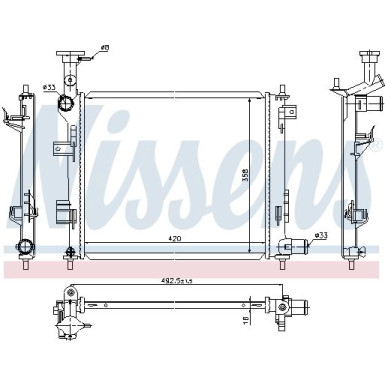 Wasserkühler PKW 66747