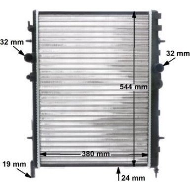 Kühler, Motorkühlung BEHR CR 515 000S