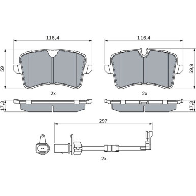 Bremsklötze AUDI A8 D4 9-18 0 986 494 915 Bremsklötze AUDI A8 D4 9-18 0 986 494 915
