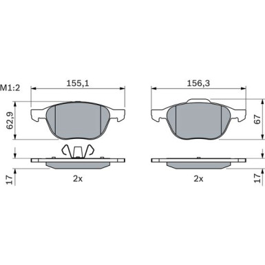 Bremsklötze FORD,VOLVO,MAZDA 0 986 424 794 Bremsklötze FORD,VOLVO,MAZDA 0 986 424 794