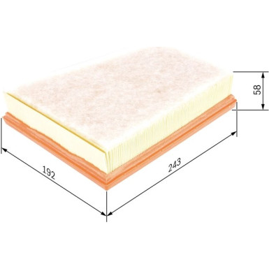 Luftfilter F 026 400 250 Luftfilter F 026 400 250