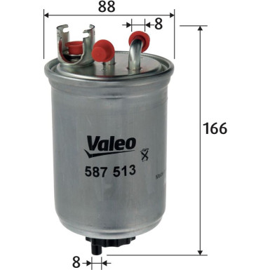 VALEO Kraftstofffilter 587513