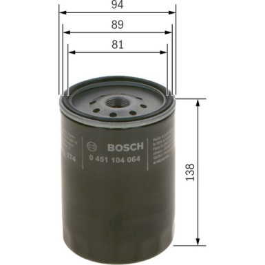 Ölfilter CHEVROLET,OPEL 0 451 104 064 Ölfilter CHEVROLET,OPEL 0 451 104 064