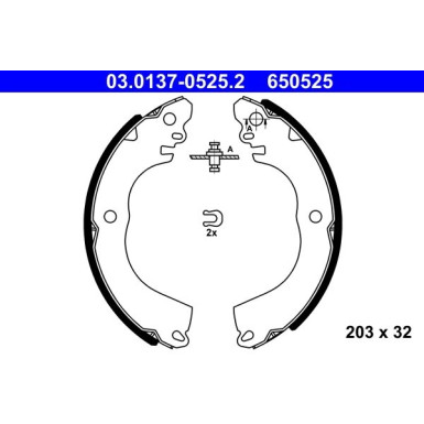 Bremsbackensatz 03.0137-0525.2 Bremsbackensatz 03.0137-0525.2