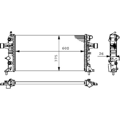 Kühler, Motorkühlung CR 228 000S
