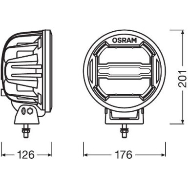 LEDriving ROUND MX180-CB OSRAM LED Zusatzscheinwerfer LEDriving® Round MX180-CB LEDDL111-CB